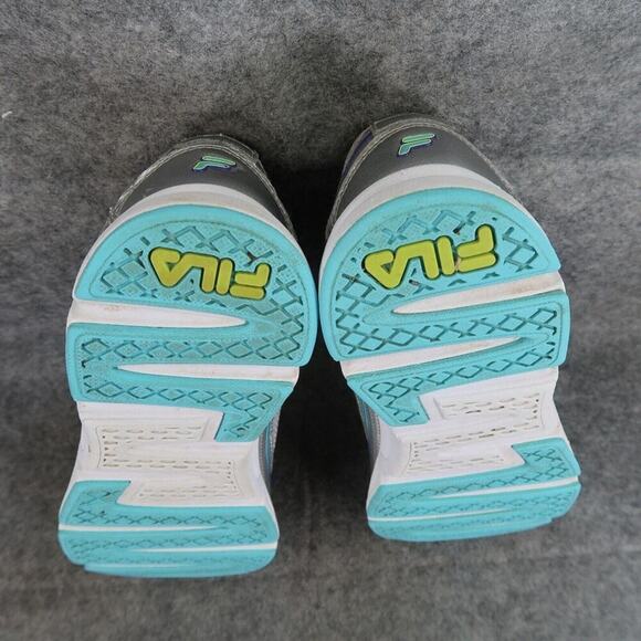 Fila Shoes Womens 8.5 Athletic Trainers Running Active Comfort Walking Grey Blue - Picture 10 of 12